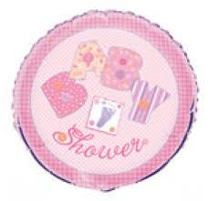 Pink Baby Shower 18" 45.7cm Round Foil Balloon